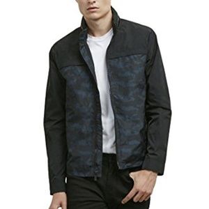 Kenneth Cole Camo Printed Windbreaker Jacket, S